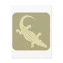 Crocodile Icon Postcard
