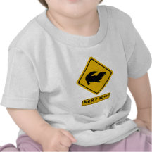 crocodile road sign tee shirt
