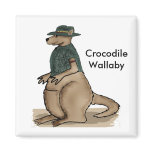 Crocodile Wallaby Magnet