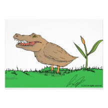 Crocoduck invitations in colour!