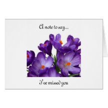 Crocus Greeting Cards