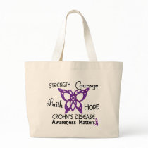 Crohn’s Disease Celtic Butterfly 3 Tote Bag