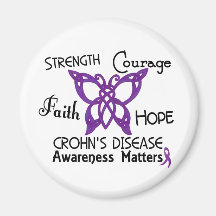 Crohn’s Disease Celtic Butterfly 3 Magnet