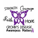 Crohn’s Disease Celtic Butterfly 3 t-shirts