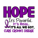 Crohn’s Disease HOPE 1 t-shirts