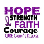 Crohn’s Disease HOPE 3 t-shirts