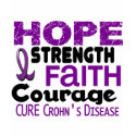 Crohn’s Disease HOPE 3 t-shirts