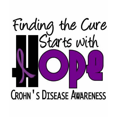 Crohn’s Disease HOPE 4 Tshirt by awarenessgifts