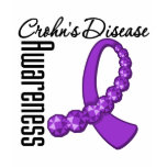 Crohns Disease Awareness Gemstone Ribbon t-shirts