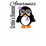 Crohn's Disease Awareness Penguin t-shirts