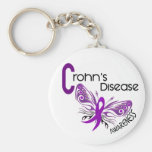 Crohn's Disease BUTTERFLY 3 Key Chain