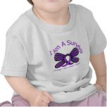 Crohn's Disease Butterfly I Am A Survivor t-shirts
