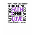 Crohn's Disease Can't Take My Hope Collage t-shirts
