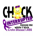 Crohn's Disease Chick Interrupted 2 t-shirts