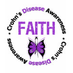 Crohns Disease Faith Butterfly t-shirts