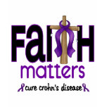 Crohns Disease Faith Matters Cross 1 t-shirts