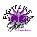 Crohns Disease Fight Like A Girl 12.3 t-shirts