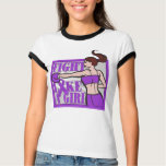 Crohn's Disease Fight Like A Girl Boxer t-shirts