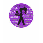 Crohn's Disease Fight Like A Girl Collage t-shirts