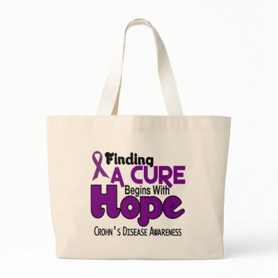 Crohn's Disease HOPE 5 Tote Bags by awarenessgifts