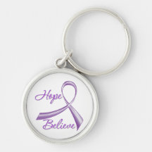Crohn's Disease - Hope Believe Keychains