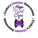 Crohn's Disease Hope Faith Cure t-shirts