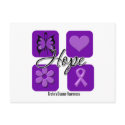 Crohns Disease Hope Love Inspire Awareness postcards