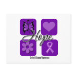 Crohns Disease Hope Love Inspire Awareness postcards