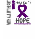 Crohns Disease I Hold On To Hope t-shirts