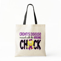 Crohn's Disease Messed With The Wrong Chick Canvas Bag