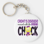 Crohn's Disease Messed With The Wrong Chick Keychain