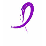 Crohn's Disease Purple Ribbon A4 t-shirts