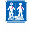 Crohn's Disease Restroom Sign t-shirts