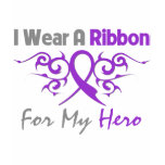 Crohn's Disease Tribal Deco Ribbon Hero t-shirts
