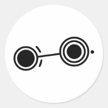 Crop circle 1 round stickers