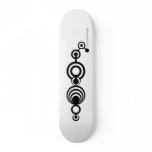 Crop Circles (black & white) skateboards