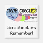 Crop-Circles, ScrapbookersRemember! Refrigerator Magnets