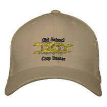 Crop Duster Embroidered Baseball Caps