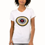 Cropped Circles w/Patterns (Black, Yellow, Red) t-shirts