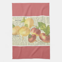 crops of turnips kitchen towels