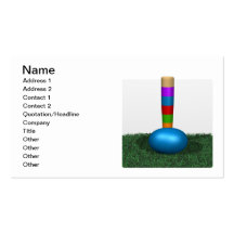 Croquet 7 business card template