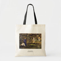 Croquet Match By Manet Edouard Bag