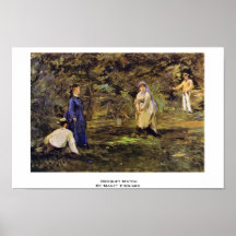 Croquet Match By Manet Edouard Posters