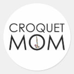 Croquet Mum Round Sticker