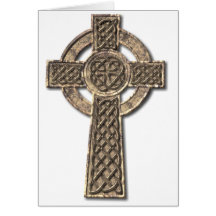 Cross 1-stone2 greeting card