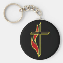 CROSS AND FLAME KEYCHAINS