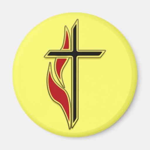 CROSS AND FLAME MAGNETS