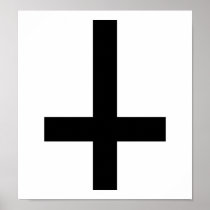 Cross antichrist print