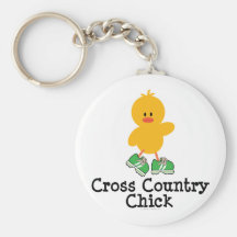 Cross Country Chick Keychain