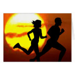 CROSS COUNTRY - GOTTA RUN - STAMP - SUNSET cards